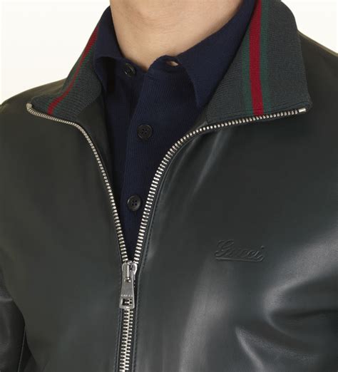 gucci green jacket men's|dark Gucci jackets for men.